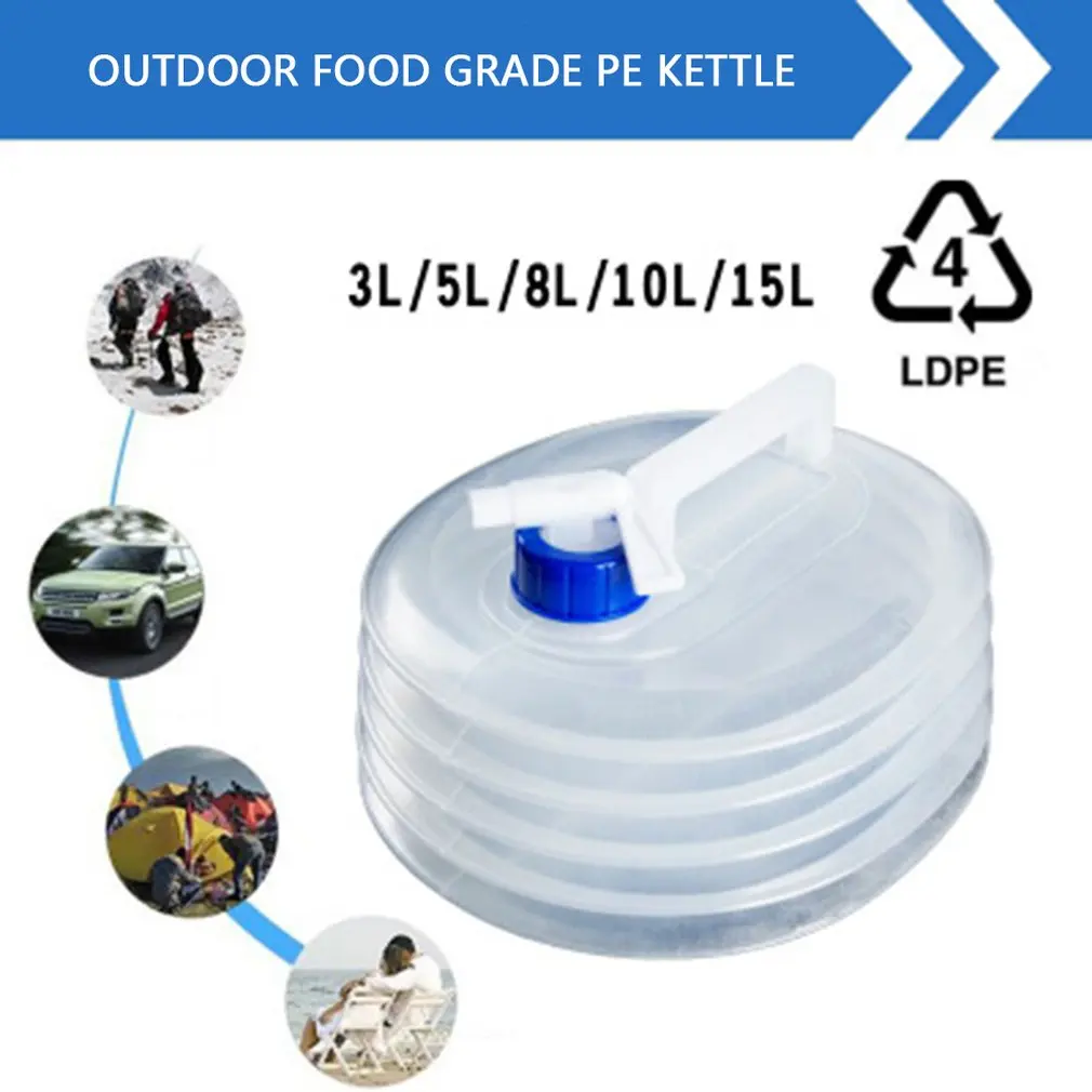 3L 5L 8L 10L 15L открытый складной мешок для воды контейнер Кемпинг Туризм Портативный выживания воды для хранения и переноски сумка
