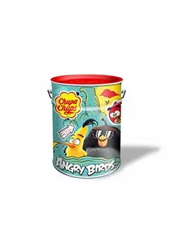 

Pot Métal ANGRY BIRDS de150 sucettes Best Of, aux goûts assortis : Fraise-Orange-Cola-Pastèque-Cerise-Lait Fraise