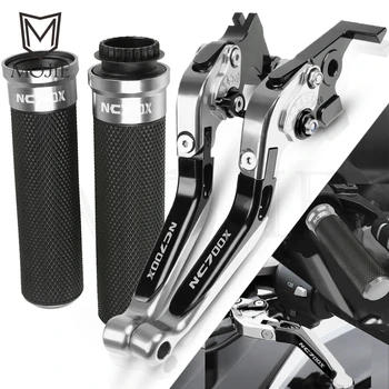 

For Honda NC700X NC700 X NC 700 X NC 700X 2012-2013 Motorcycle Accessories CNC Brake Clutch Levers Handlebar Hand Grips Set