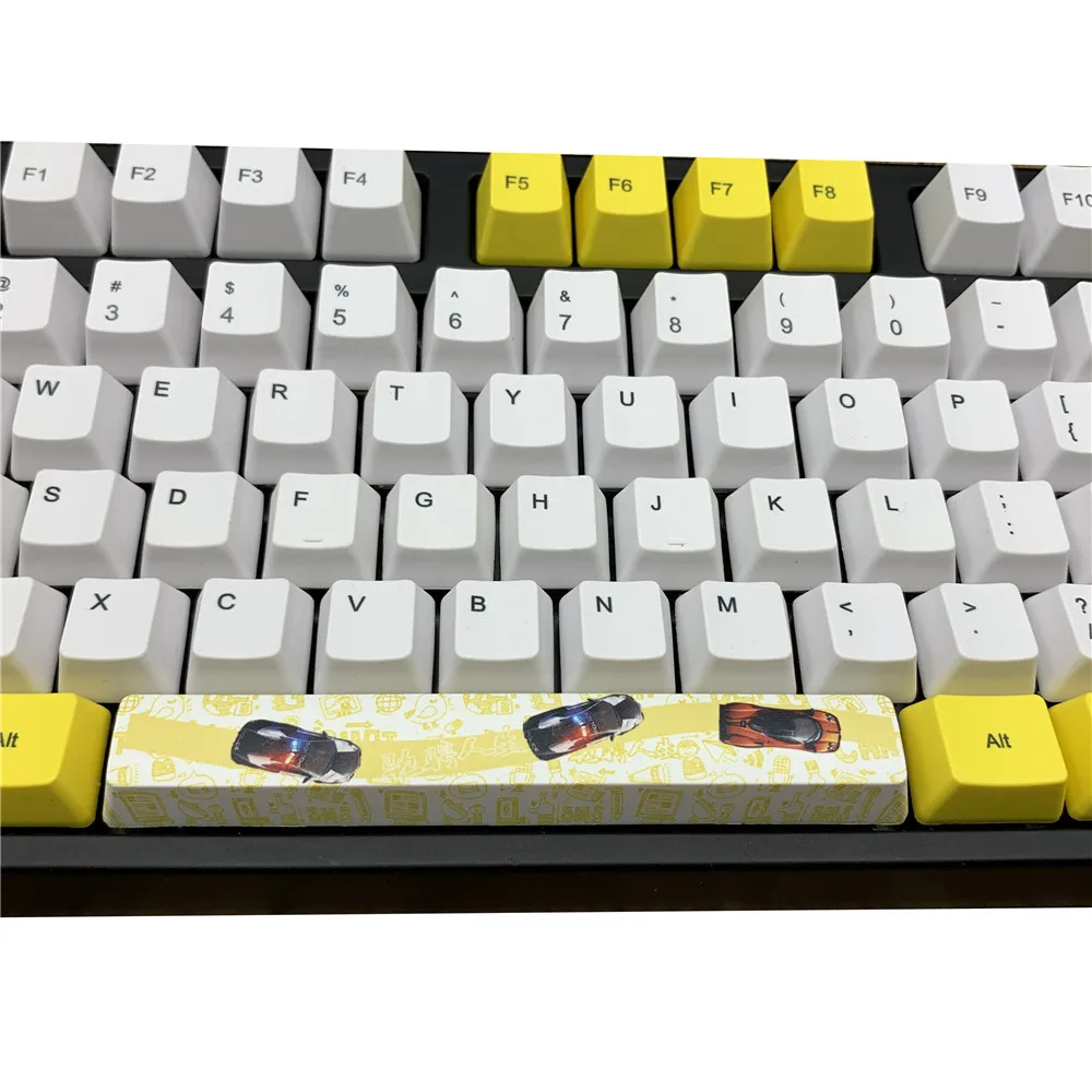 Racer OEM PBT Keycaps полный набор механическая клавиатура Keycaps PBT краситель-сублимация Keycap GK61 Anne