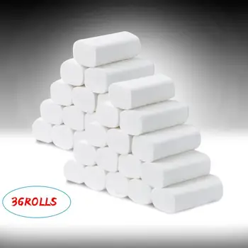

36 Roll Toilet Paper Roll Papier Toilette Toilet Tissue White Toilet Paper Toilet Tissue Roll 3 Ply Paper Towels Tissue@30
