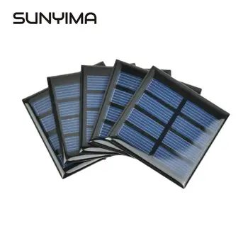 

SUNYIMA 10Pcs 60x60mm Polycrystalline Silicon Solar Panel China 2V 150mA Kit DIY Sun Power Solars Battery Cell Phone Chargers