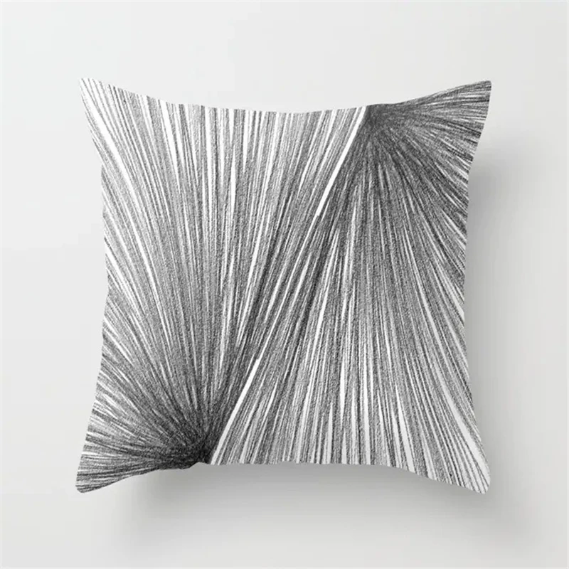 45*45 см, скандинавские черно-белые наволочки для подушек, полиэфирные геометрические наволочки для подушек, Декоративные диванные подушки, модная наволочка - Цвет: DRD11-4