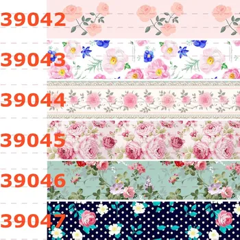 

Winsome 50 Yards 16mm-75mm Flower Pattern Colorful Printed Grosgrain Decorative Gift Wrap