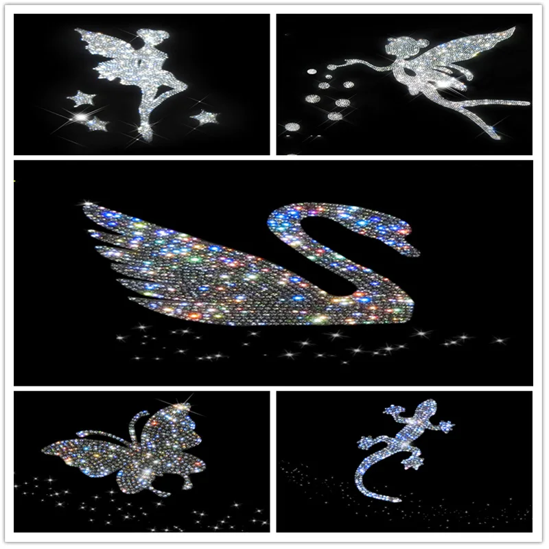 

38 Colors Super Glitter Rhinestone Crystal Flatback Clear Rhinestones Glue On Greeting Card Crafts Clothes Decoration