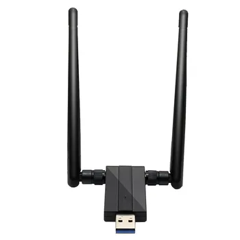 

Wireless WiFi Adapter Portable USB AC 1200Mbps Dual Band 2.4G/5GHz Wireless Network Card with Antenna