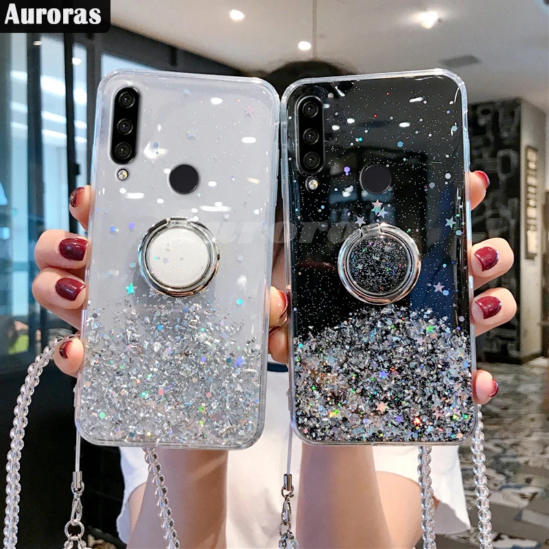 Чехол Auroras с блестками для Honor 9X Premium чехол со звездным небом мягкий полными