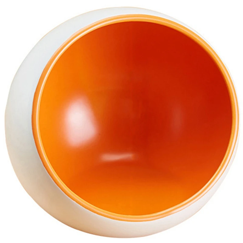 white Orange Экономичная керамическая миска для домашних животных, кошек, собак, тяжелая база, блюдо для кормления, предотвращающее опрокидывание, анти-проливание - Цвет: white Orange