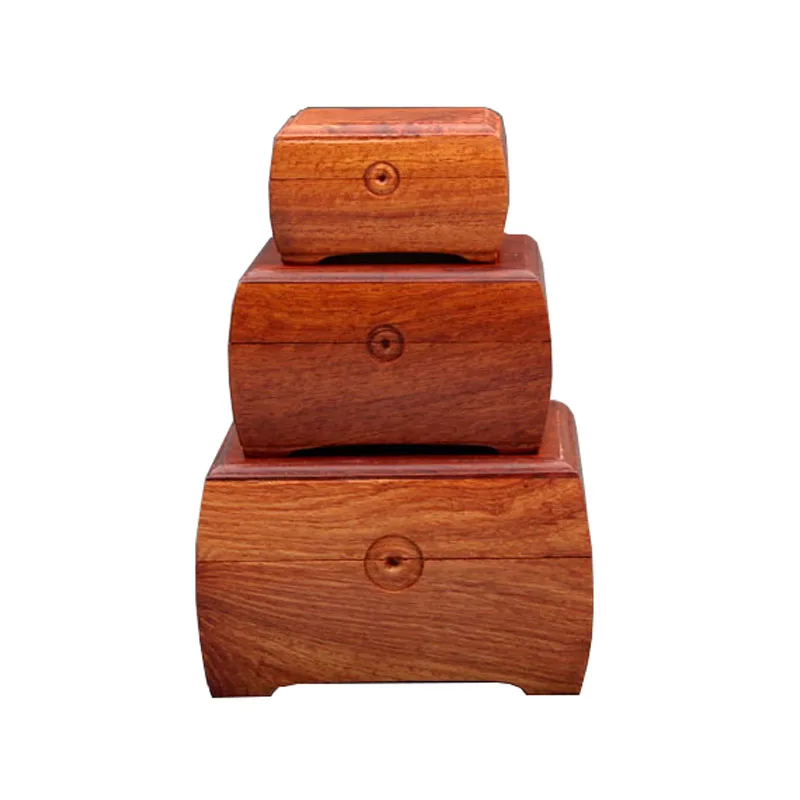 Палисандр корзины ручной работы для хранения Коробка органайзер Jewlry деревянная косметичка коробка Превосходное качество Органайзер Классический три части - Цвет: Square