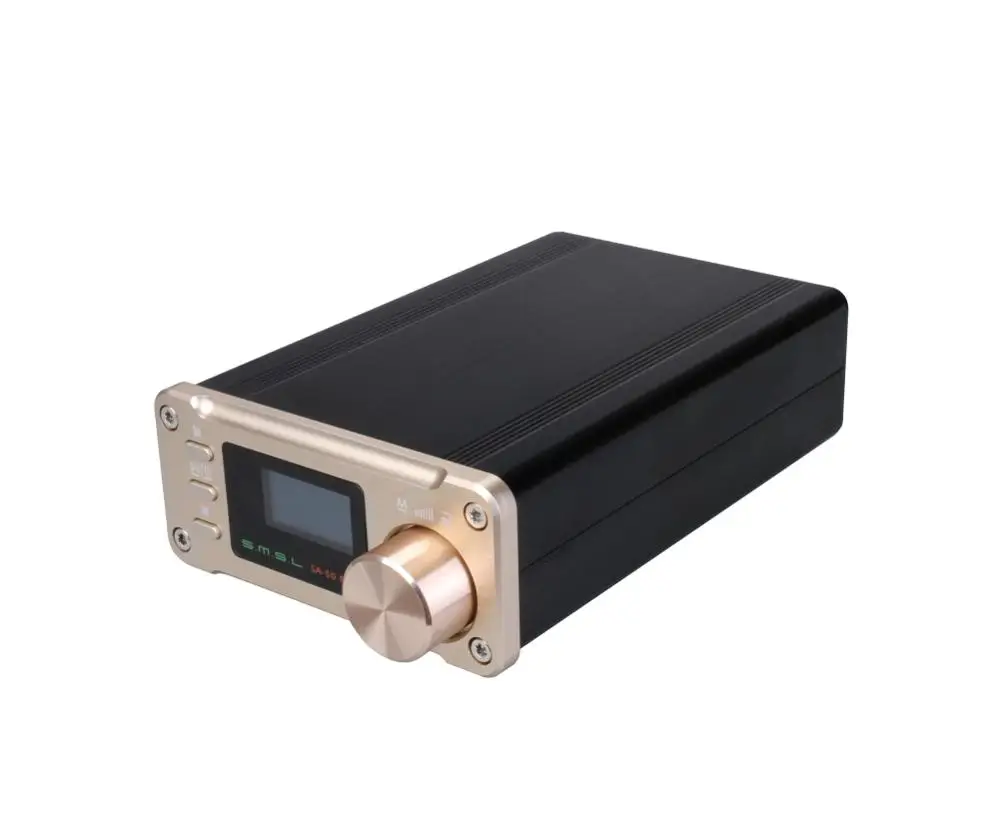 SMSL SA-50 Plus 50 Вт* 2 цифровой усилитель мощности TAS5766 USB AUX усилитель воспроизведения - Цвет: Золотой