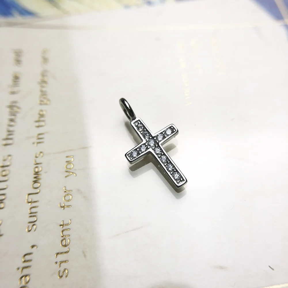 Pendant Small Cross,Brand New Fashion Trendy Faith Jewelry Europe Bijoux 925 Sterling Silver Accessories Gift For Men Woman