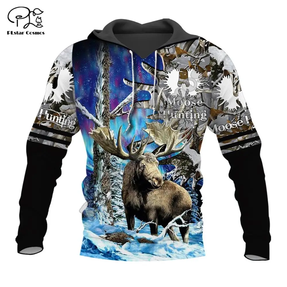 

PLstar Cosmos Animal Camo Moose Hunting Hunter Causal Pullover NewFashion 3DPrint Zipper/Hoodies/Sweatshirt/Jacket/Men/Women s-5