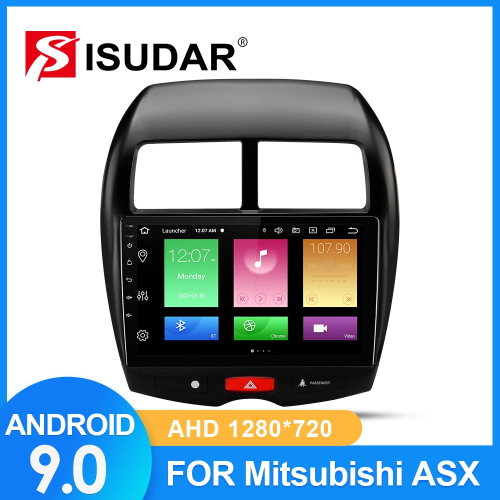 Автомагнитола ISUDAR для MITSUBISHI/ASX/Peugeot/4008/Citroen C4 Cross Android 9 мультимедиа GPS DVR камера ОЗУ 2