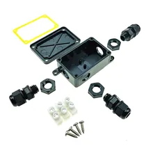 Junction Box IP66 Waterproof UV Sunproof Outdoor Multiple ways Plastic Electrical Junction Box Case Cable Wire Connector Protect