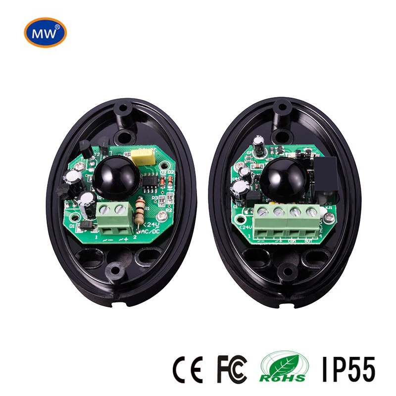 

DC/AC 12~24V waterproof IP55 photocell automatic gate door safety sensor alarm infrared beam sensor photocell 15m detect range
