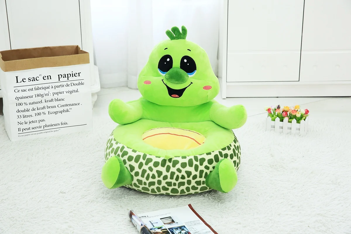 Cartoon Super Hero Toys Plush Baby Seat Feed Chair Stuffed Spiderman Batman Dolls Baby Soft Chair Plush Toys for Kids Gift