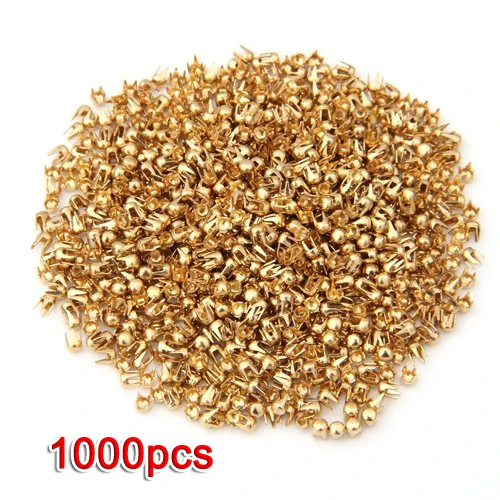 1000 Gold Tone Round e Rivet Spike Studs Spots DIY Rock Punk 2.5mm | Электроника