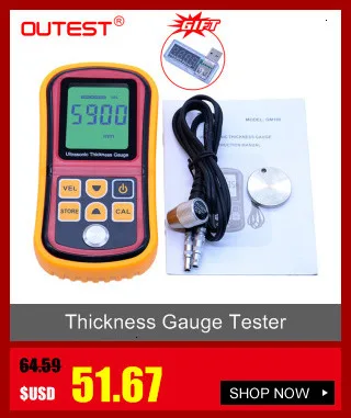 OUTEST Digital Mini Coating Thickness Gauge Car Paint Thickness Meter Paint Thickness tester Thickness Gauge 0~1300um