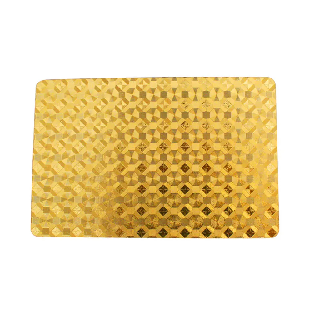 Hot Sale Playing Cards with 24K Gold Leaf and Geometric Design Full Deck Poker Card