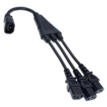 IEC320 C14 C13 Y Тип сплиттер мощность шнур разъем IEC320 C14 к 3xC13 удлинитель, привести 40 см 250V10A