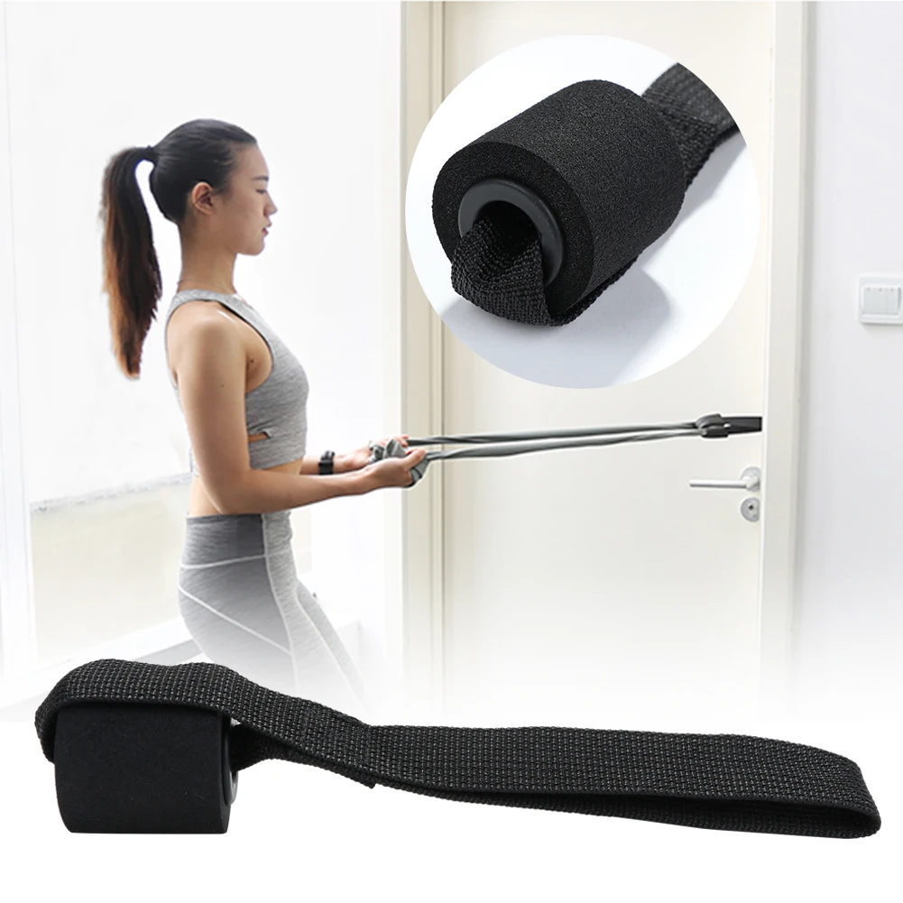 

Home Fitness Elastic Exercise Training Strap Resistance Band Over Door Anchor Pull Rope Door Buckle