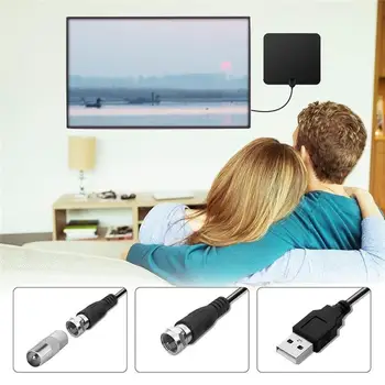 

Indoor Digital Antenna HD Digital TV Antenna 50 Miles (Range）Powerful HD TV Amplifier For All TV Free Local Channels HDTV Signal