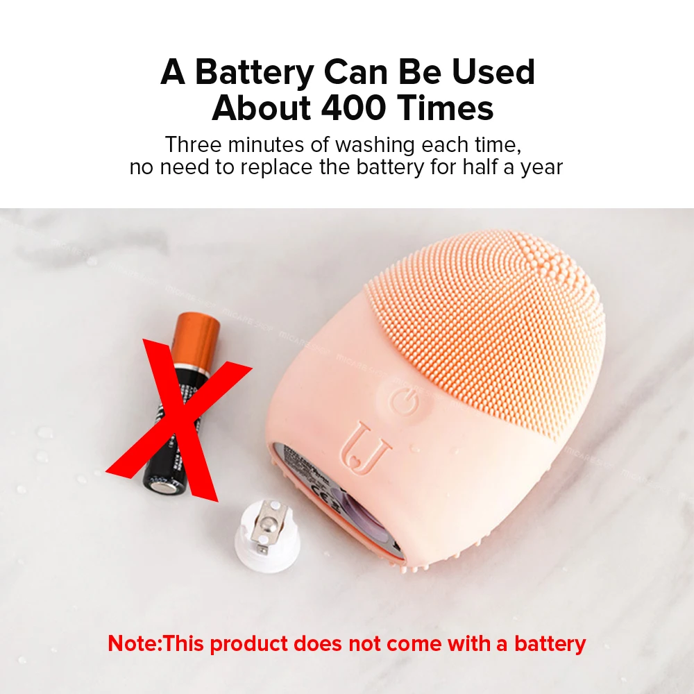 Xiaomi Мини электрическая Очищающая Массажная щетка для лица силиконовая звуковая для глубокого очищения лица Водонепроницаемые Инструменты для кожи для JORDAN& JUDY