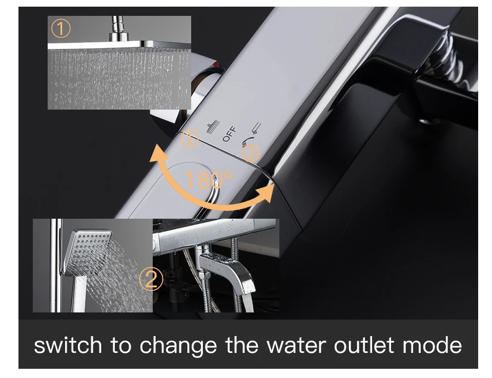 GAPPO Душевая система термостатический смеситель для душа в ванной комнате для ванны смеситель для душа набор водопада смеситель для ванны дождевая насадка для душа набор