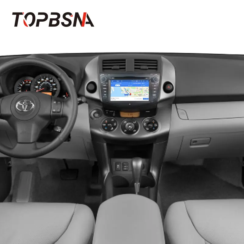 Discount TOPBSNA IPS Android 9.0 Car DVD Player For Toyota RAV4 Rav 4 2007-2011 GPS Navi Stereo 2 Din Car Radio Octa cores 4G+64G Auto SD 5