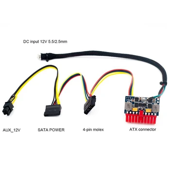

Dc Atx Peak Psu 12V 120W Pico Atx Switch Mining Psu 20Pin Mini Itx Dc To Atx Pc Power Supply for Mini Pc Computer