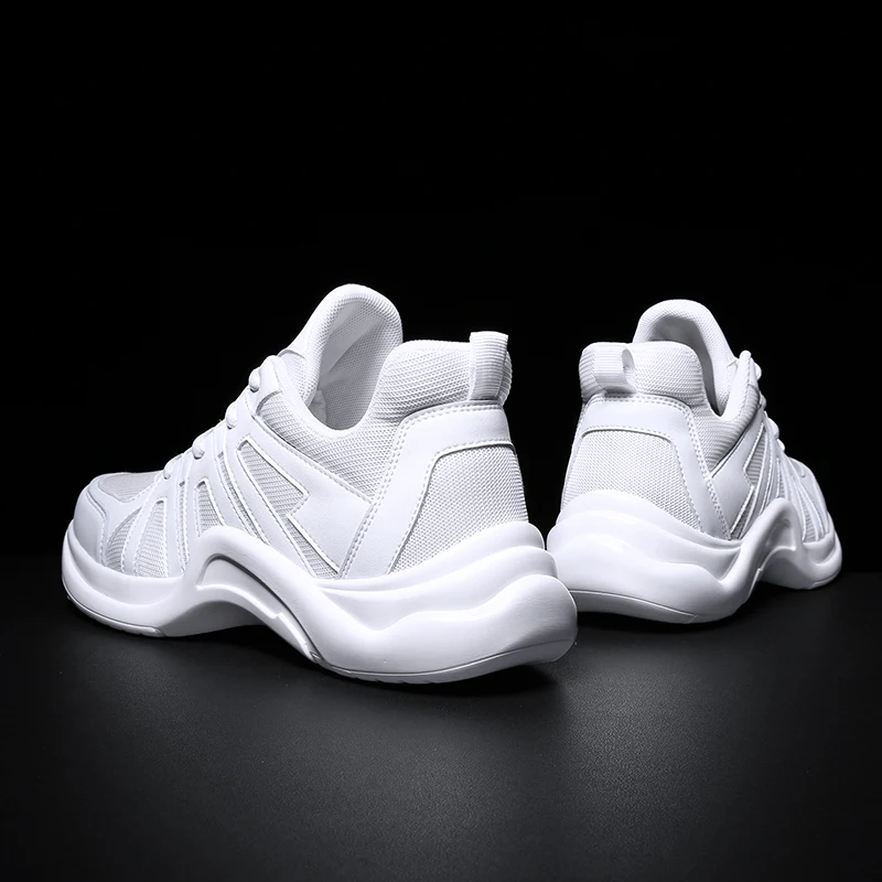 

2019 new Men's hot Casual Fitness Shoes High Quality Sneakers Light Luxury White Black Comfortable Breathable Work Men's Shoes