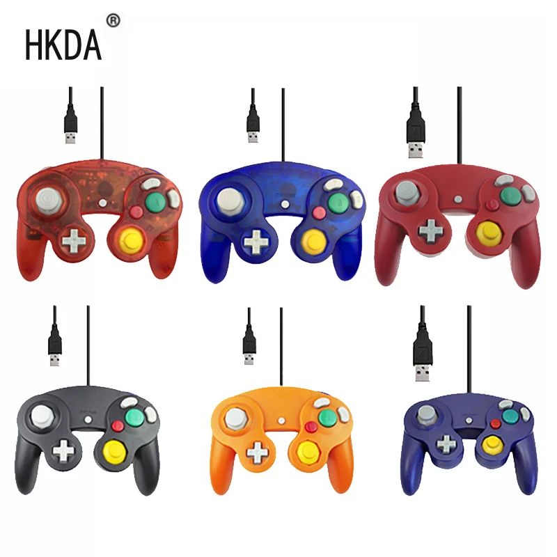 Для Gamecube контроллер USB проводной ручной джойстик для Nord NGC GC MAC компьютера ПК