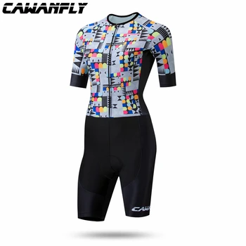 

CAWANFLY Equipo Aero Traje De La Mejor Calidad Ciclismo Skinsuit Traje De Carrera Con Importado De Manga Corta Esponja