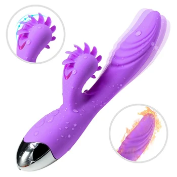 

7 Vibration Modes Quiet Handheld Magic Massager with Rotating Tongues for Clit Stimulation Personal Wand for Women Rechargeable