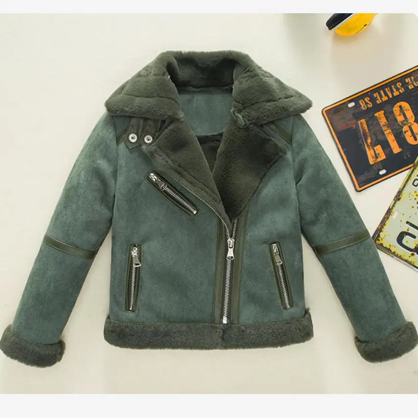 

Children's Faux Fur Coats Parka 2019 Winter New boys Outerwear Fashion imitation Rabbit Lining jackets Modis Kids Clothes Y2086