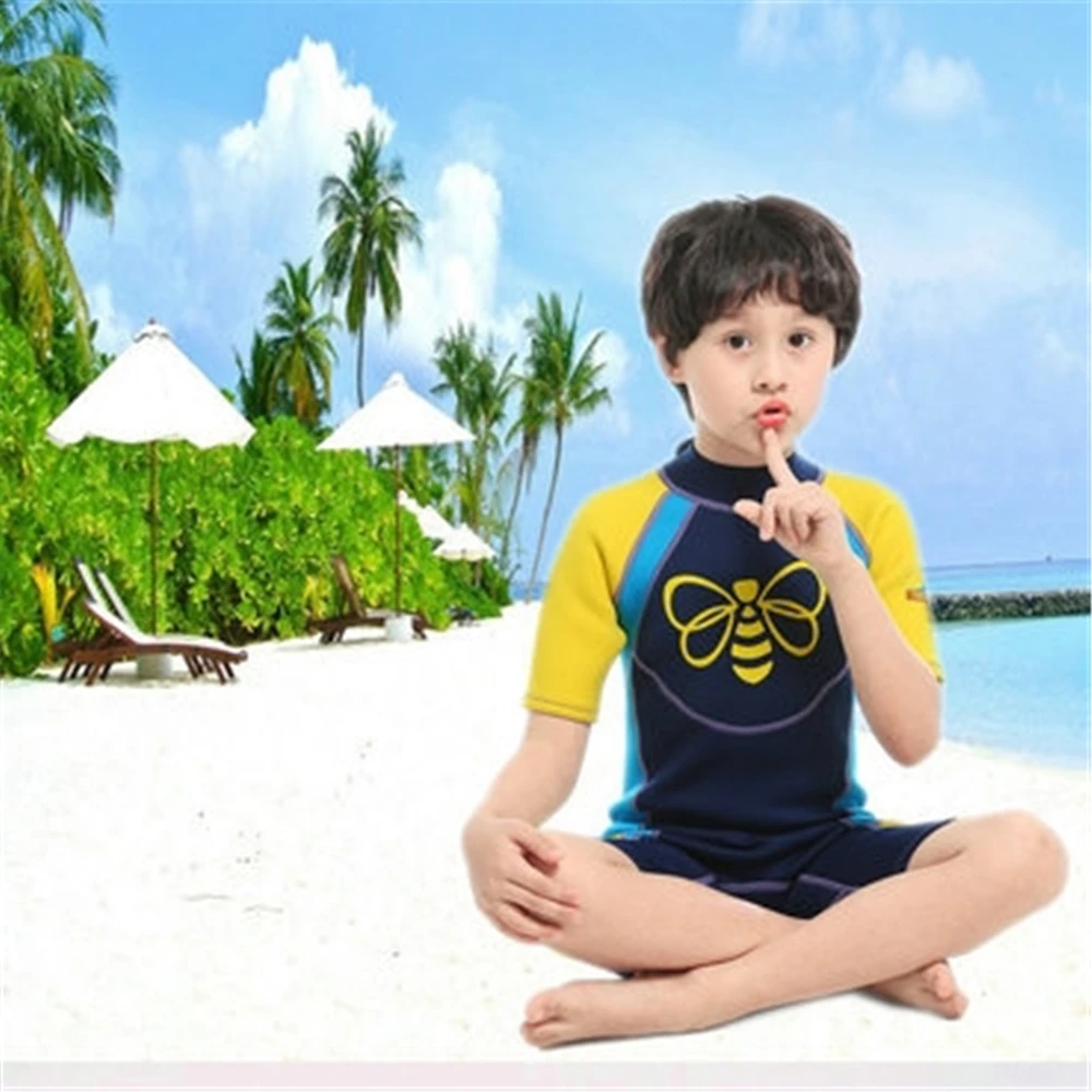 

Rash Guards Swimwear One Piece short Sleeve Swimsuits thermal Zip Up Surfing Wetsuits UV Protection printbutterfly Bathing Suits