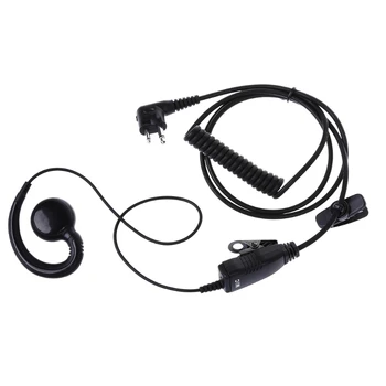 

Rotatable 2 Pin Walkie Talkie Headset Earpiece PTT Mic for Motorola GP300