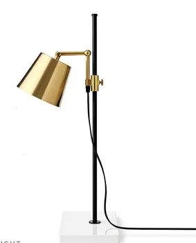 

Modern gold black long arm desk lamp reading table lamp