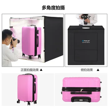 

80CM LED lighting box white background soft boxes large photo box portable photo studio folio box photography accessories