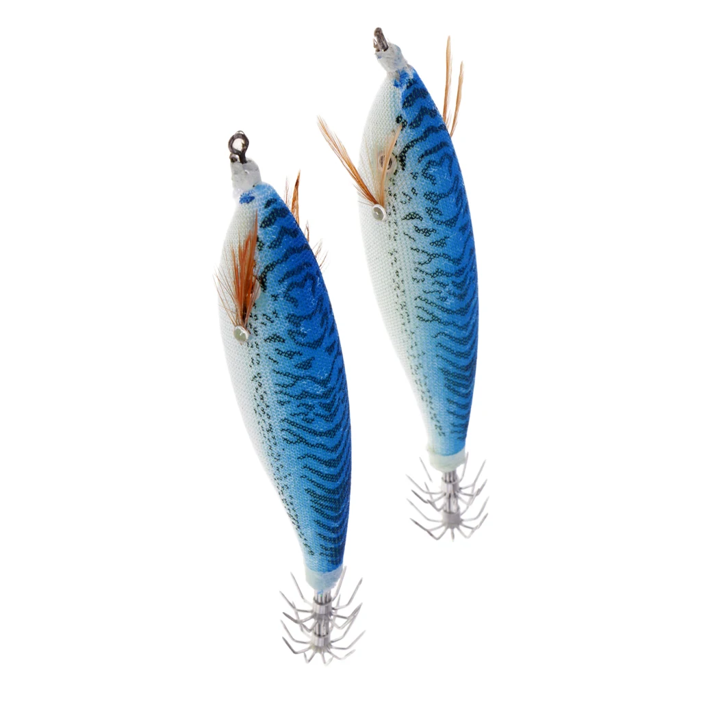 2 Pcs 11 cm/14.7g Squid Cuttlefish Lure Hook Lifelike 3D Eyes Specially-Designed Shrimp Shape Bionic Fake Fish Bait Dropshipping
