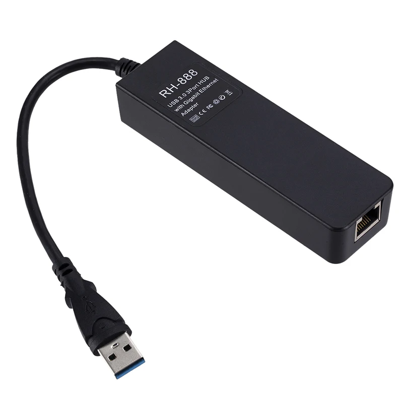 3 порта USB 3,0 концентратор USB к Rj45 Lan сетевая карта USB гигабитный Ethernet адаптер для Macbook Mac настольный компьютер+ Кабель зарядного устройства микро-usb