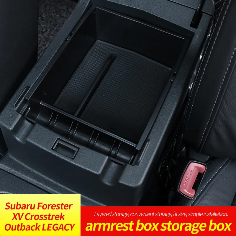 Car Armrest Storage Box For Subaru Forester XV Crosstrek Outback LEGACY