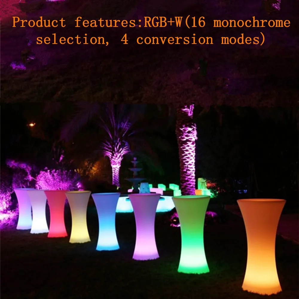 2019 Newest Rechargeable LED illuminated cocktail table Creative Lightingh Furniture disco bar nightclub supples 2019 Newest Rechargeable LED illuminated cocktail table Creative Lightingh Furniture disco bar nightclub supples