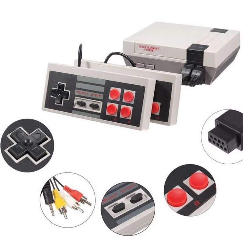 Встроенный 620 игр Мини ТВ игровая консоль 8 бит Ретро Классический Ручной игровой плеер AV выход видео игровая консоль детские подарки