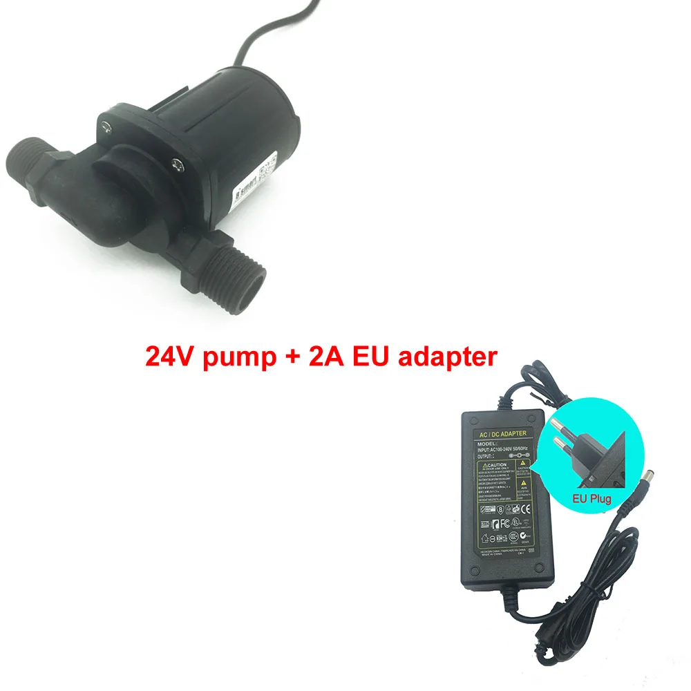 ; 12V DC мини водяной Бесщеточный насос подкачки 1100-2000L/ч 2,1-5 м 24V Погружной насос SR-1000C