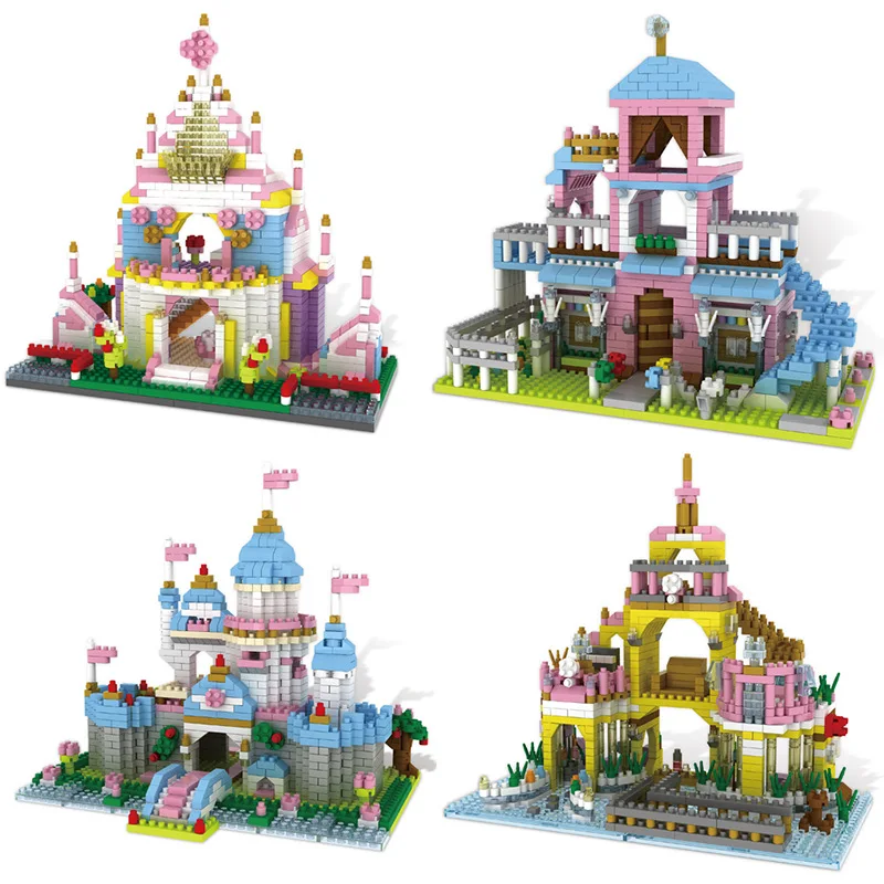 

2019 LOZ Girl Friends Fairy Princess Heartlake City Girls Castle Diy Mini Diamond Building Blocks Bricks Toys Assemble Xmas Toys