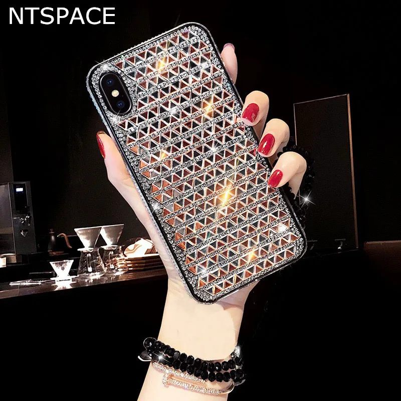 

For iPhone 7 8 Plus 6 6S Plus Glitter Case Luxury Diamond Bling Back Cover for iPhone 11 Pro X XS Max XR Girl Shiny Phone Case