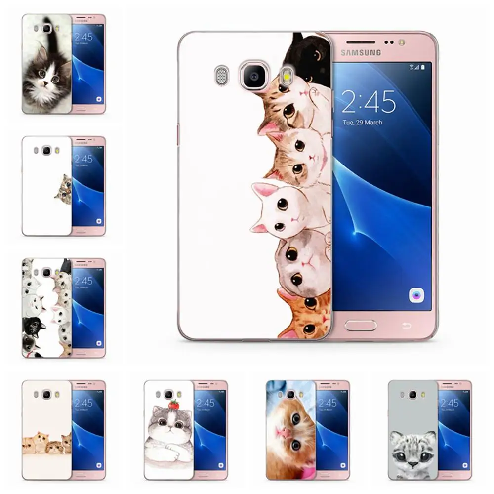 For Samsung Galaxy S9 S9Plus S8 Plus S7 edge Note 8 J320 J530F J720 A3 A5 2017 TPU Silicon Cute Cat Princess Cover Case E103 |