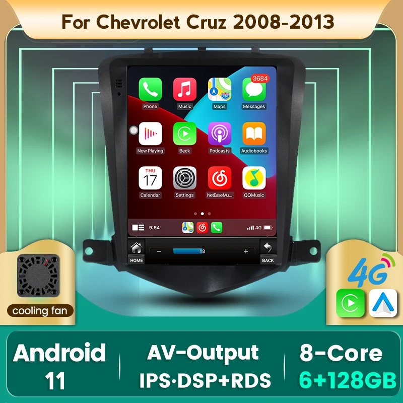 Новинка автомобильный мультимедийный радиоплеер 9 7 дюймов с экраном Tesla Android11 для