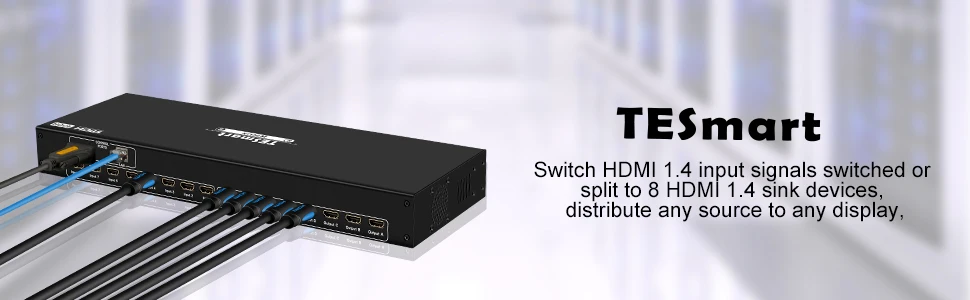DHLFree Быстрая 4K2K Ultra HD HDMI Матрица 8 в 8 из Матрицы HDMI 8x8 с RS232/LAN 2 шт. 1U стойки уши 4 к Full HD1080P@ 60 Гц 3D